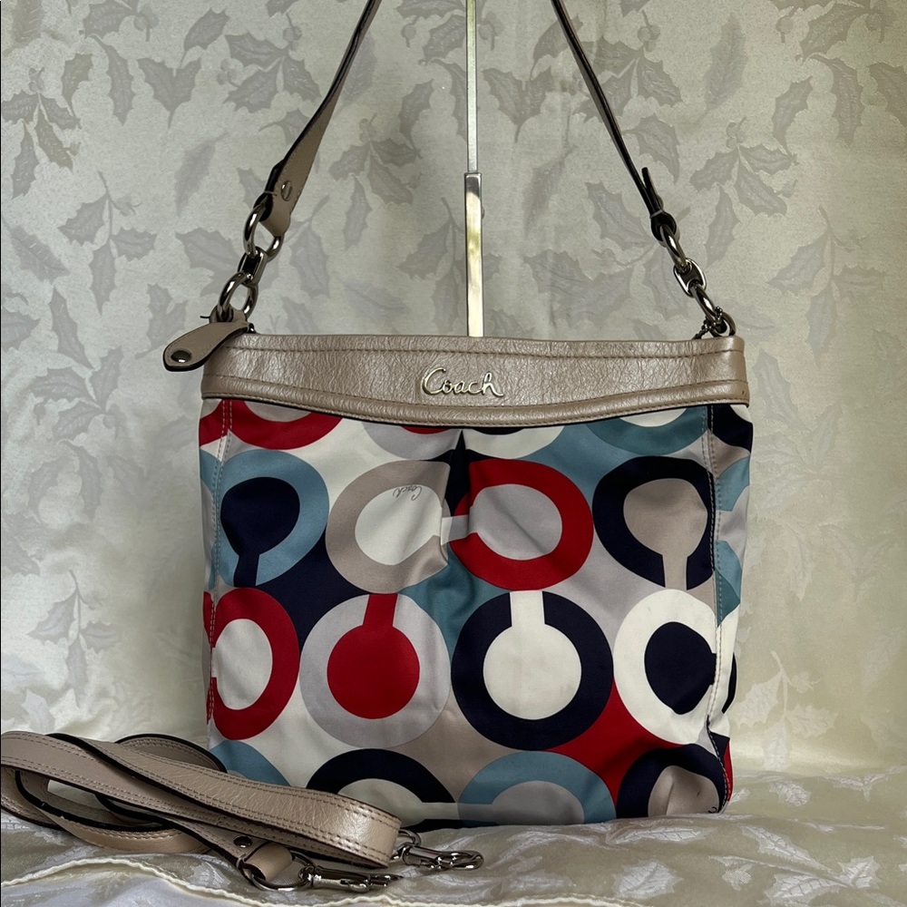 COACH ASHLEY OP ART BAG